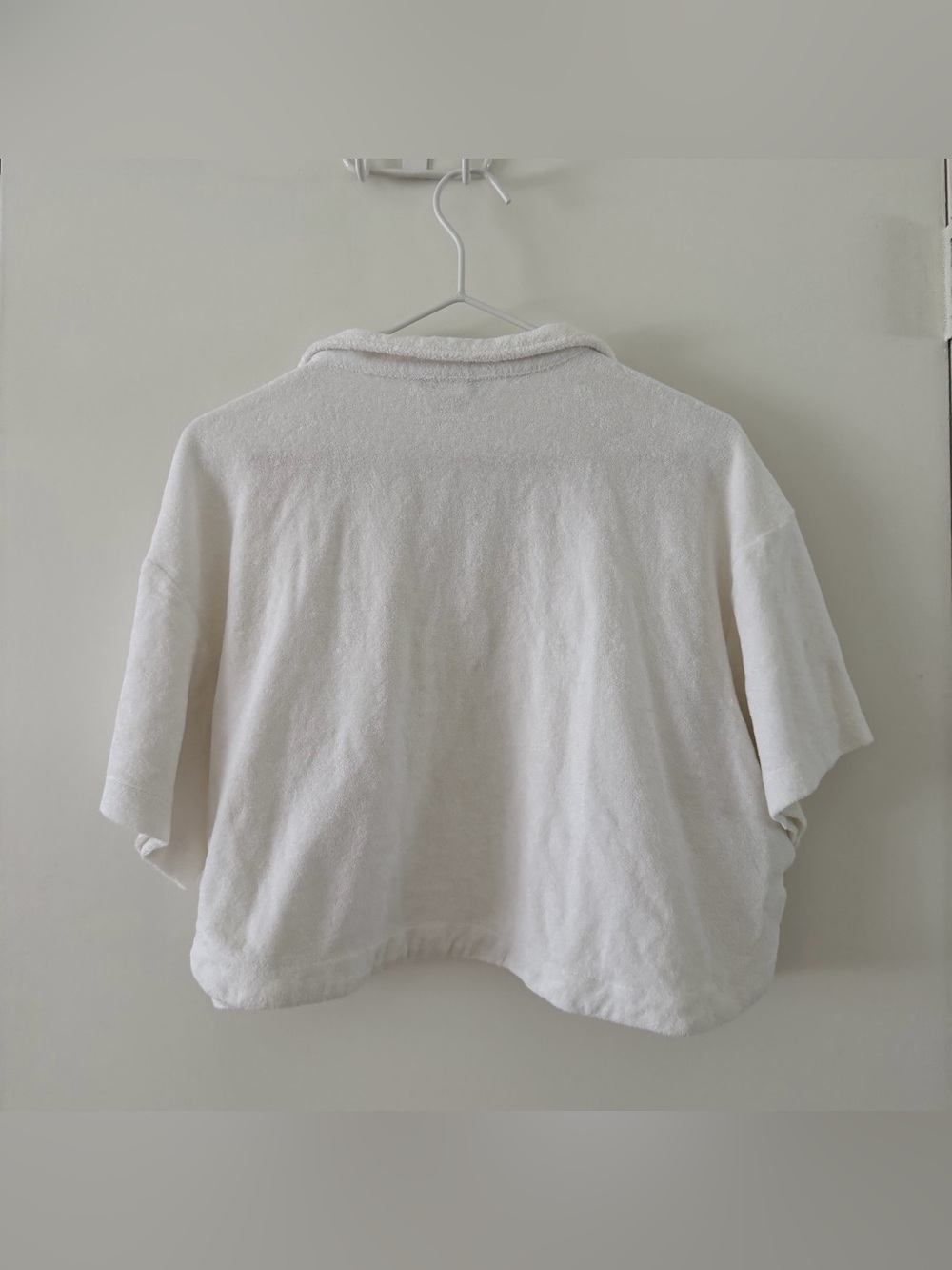 Ralph Lauren White Terry Cropped Polo Top & Shorts Set - Picture 7 of 12